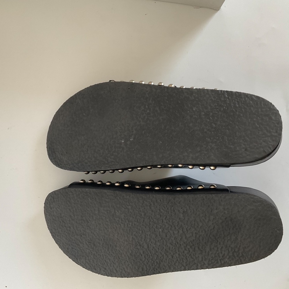 IRO Paris Kondo Mules Studded Leather Slip on Double Strap Sandals New $465 - Picture 7 of 10